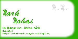 mark mohai business card